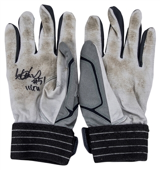 2011 Ichiro Suzuki Game Used and Signed Batting Gloves (Ichiro LOA)